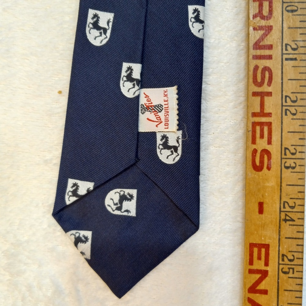 Horse Racing Equestrian Derby Prancing Necktie Silk Blue Vani-Ties Louisville KY